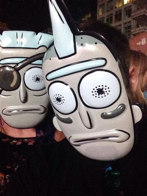 Masks From The Rick And Morty Event At Sd Comicon Rrickandmorty