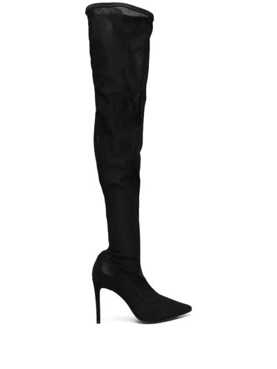 Carvela Catwalk Over The Knee Boots In Black Modesens