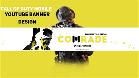 Call Of Duty Mobile Youtube Banner Design Picsart Tutorial Youtube