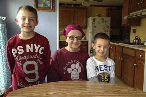 Grandma And Her Grandsons