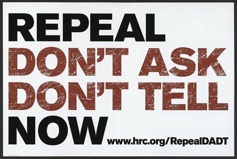 Repeal Don T Ask Don T Tell Now National Museum Of American History