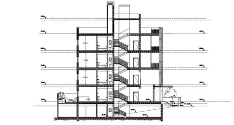 I mean, if you cut a building at a certain point do you show any details from walls or whatever that. Apartment Building Cross Section Drawing DWG - Cadbull