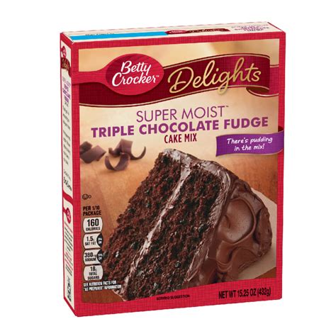 Betty Crocker Delight Tripple Chocolate Cake Mix 432g CJS Supermarket