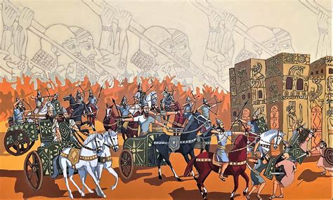 Battle For Assyria Painting By Paul Batou Fine Art America