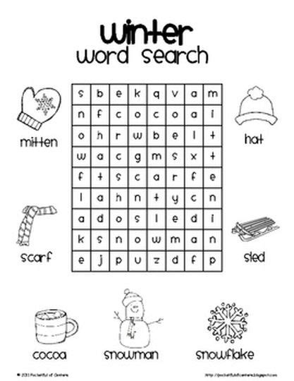 Christmas Wordsearch For Kids Part 10