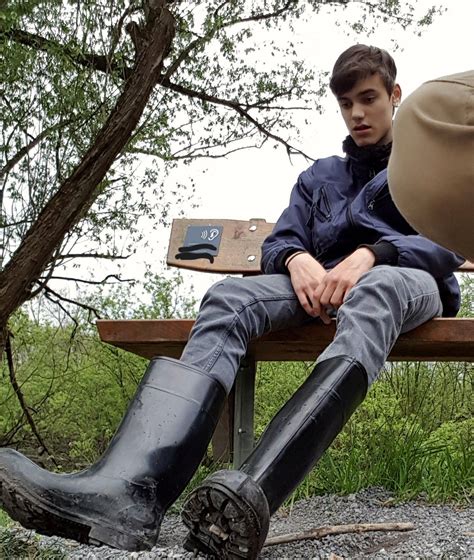 men turned down rubber boots Sök på Google Herenmode Laarzen