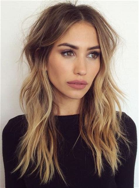 20 Photo Of Middle Part And Medium Length Hairstyles
