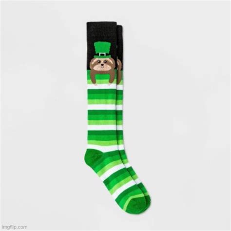 Image Tagged In Sloth St Patrick S Day Socks Imgflip