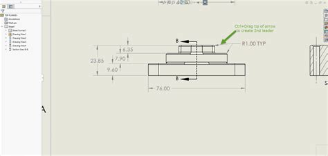 Solidworks Cleaning Up Drawings By Adjusting Dimension Extension Lines