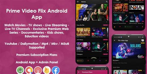 Prime Video Flix App: Movies - Shows - Live Streaming - TV - Web Series - Premium Subscription ...