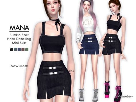 Mana Mini Skirt By Helsoseira At Tsr Sims 4 Updates