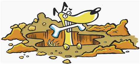 Dog In Hole Free Images At Vector Clip Art Online