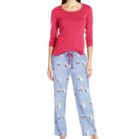 Jockey Jockey New Red Womens Size Medium M Penguin Print Pajama Sets Sleepwear 281 Walmart