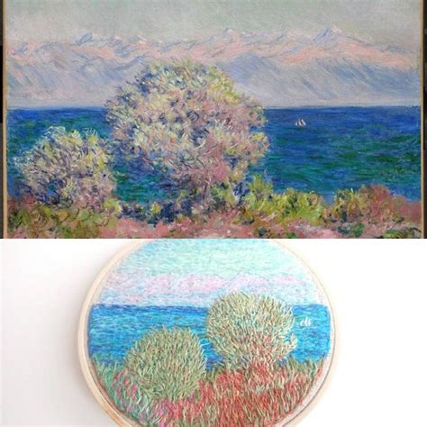 Colorful Embroidery Art Captures The Quality Of Impressionist Paintings