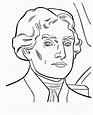 Thomas Jefferson Coloring Page - Coloring Home