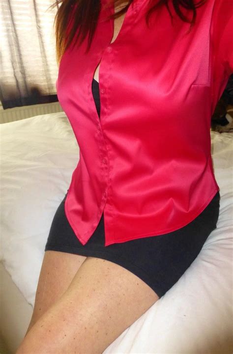 Pin Op Office Satin Blouses Sexy