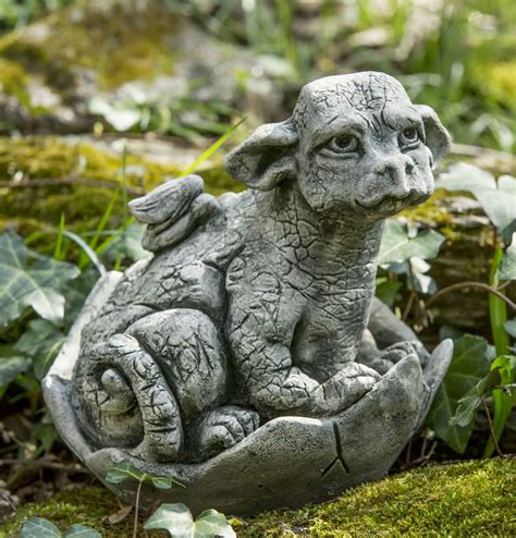 (884) £22.99 free uk delivery. At Home With White | Dragon garden, Dragon statue, Garden ...