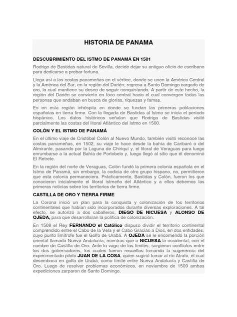 Historia De Panamapdf