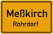 Ortsschild Meßkirch-Rohrdorf kostenlos: Download & Drucken