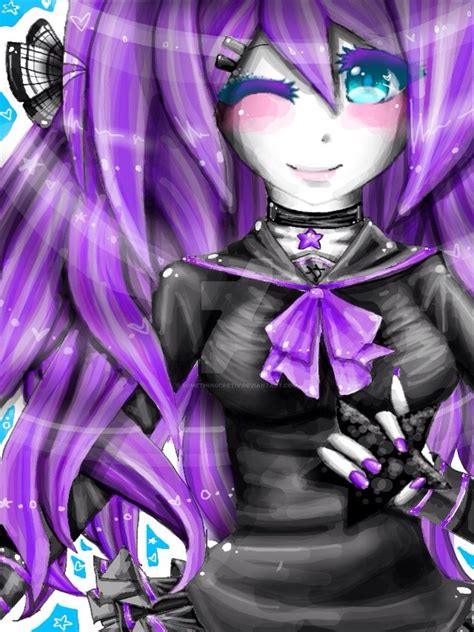 Purple Anime Girl By Somethingcretiv On Deviantart