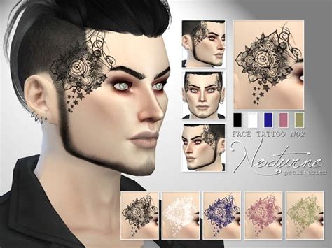 The Best Face Tattoo By Pralinesims