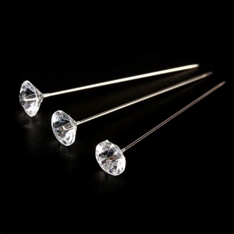Clear Acrylic Diamond Corsage Pins Corsage Boutonniere Supplies