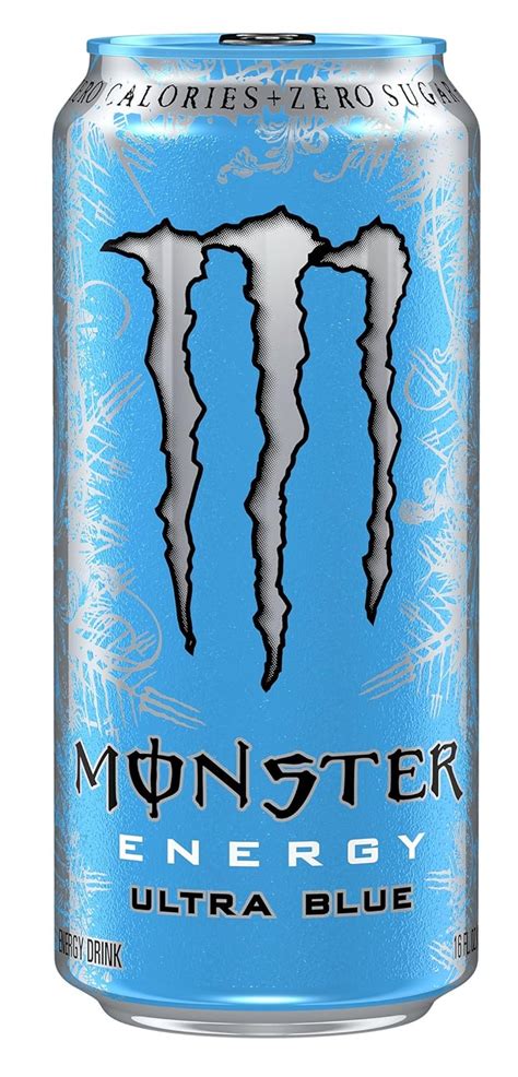 Monster Energy Drink Beverage Soda Ultra Blue 16 Ounce Pack Of 24 Free