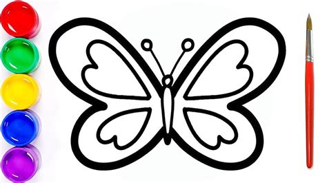 Easy Butterfly Drawing Step By Step How To Draw A Butterfly Youtube