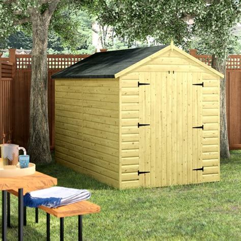 Wfx Utility 6 Ft W X 9 Ft D Shiplap Wooden Shed Uk