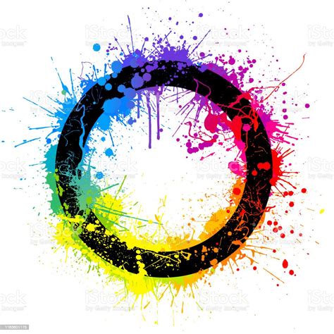 Rainbow Circle Splash Stock Illustration Download Image Now Istock