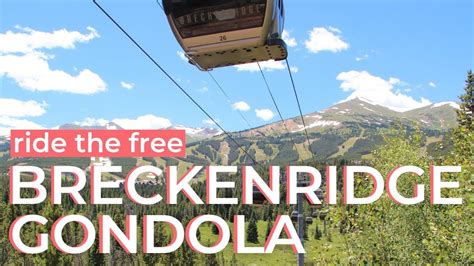 Breckenridge Gondola Riding The Free Breckconnect To Peak 8 In