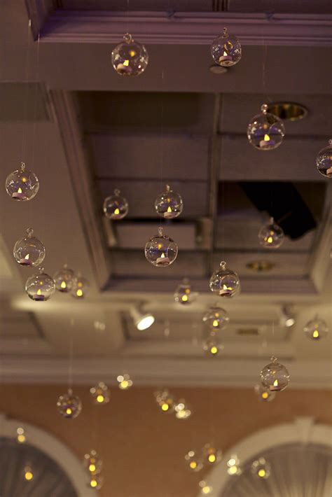 Hanging Glass Bubbles With Tealights