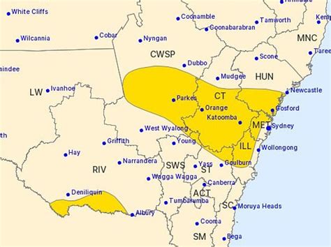 Emergency Warning For Residents Of Heavily Populated Regions Of Nsw To