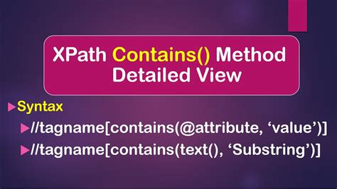 How To Use Contains Method In XPath Selenium WebDriver Java YouTube