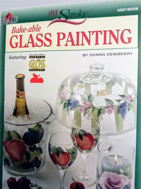 Diy Glass Painting Paint Glassware Kit Baked Glass Painting Etsy