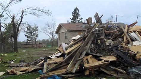 Tushka Oklahoma Damage 10 Days After 4142011 Tornado Youtube