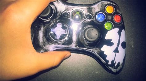 Custom Airbrushed Xbox 360 Controller Ghosts Youtube