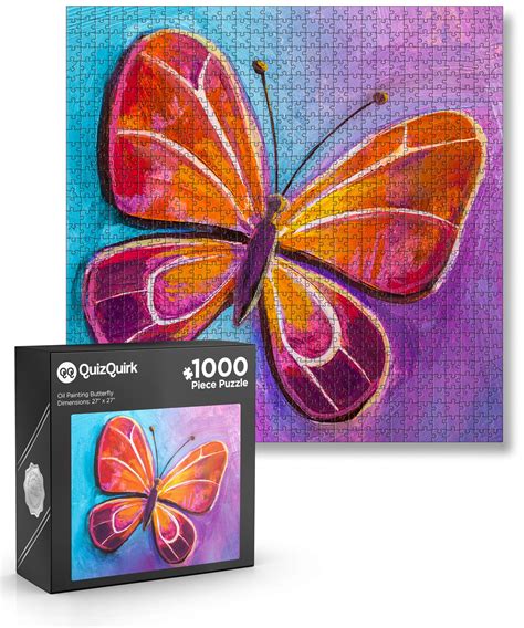 1000 Piece Butterfly Painting Jigsaw Puzzle Puzzle Saver Kit Included