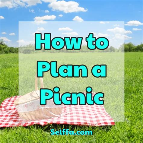 How To Plan A Picnic Selffa