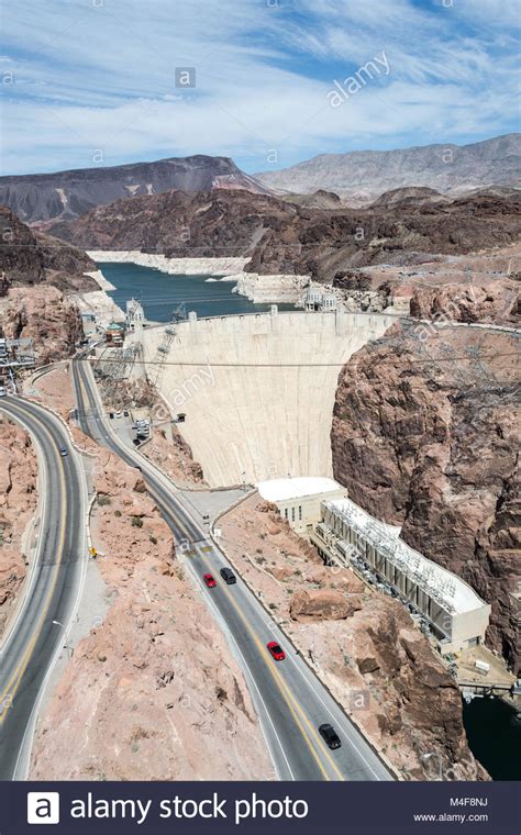 Hoover Dam From The Bypass Bridge Stock Photo Alamy