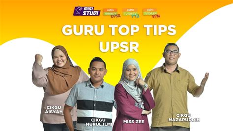 These new additional astro channels are great for educational purposes since schools have been closed since 18th march due to the mco. KENALI GURU TUTOR TV TOP TIPS UPSR - YouTube
