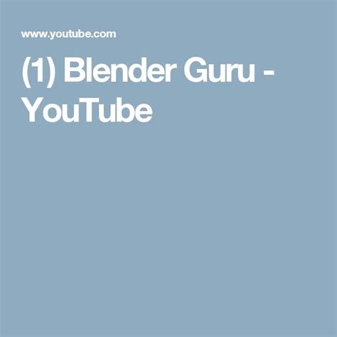 1 Blender Guru Youtube Blender How To Make Snow Blender Tutorial