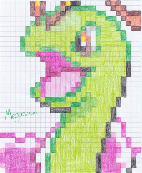 Meganium Pixel By Aqws7 On Deviantart