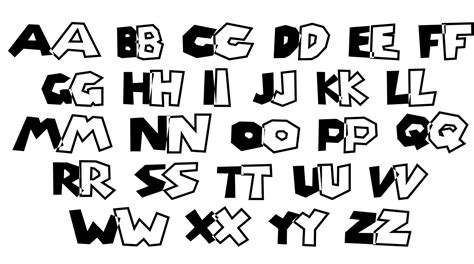 Super Mario Brothers Font Designed By The Liquid Plumber