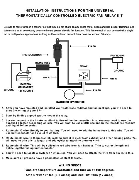 Relay Wiring Diagram For Electric Fan Wiring Digital And Schematic