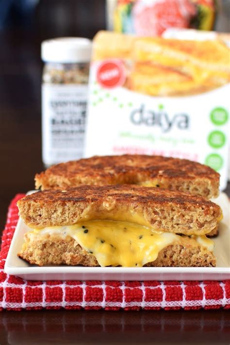 Inside Out Everything Grilled Cheese Bagel Easy Dairy Free And Vegan