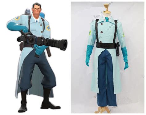 Hot！ Team Fortress 2 Medic Blue Cosplay Costume Nn63 Ebay