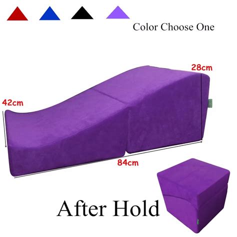 Purple Fold Sex Wedge Wild Sex Bed Love Sofa Couple Chair Erotic Toys