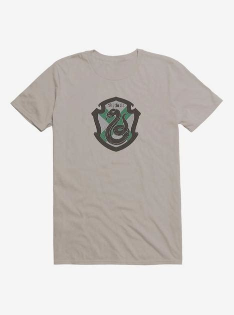 Harry Potter Slytherin Grey Shield X T Shirt Boxlunch