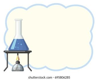 Border Template Chemical Beaker Illustration Stock Vector Royalty Free Shutterstock